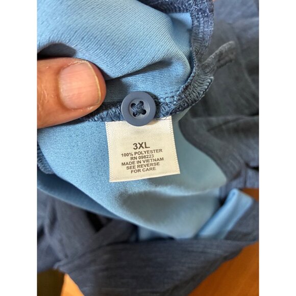 BCG Golf Polo Shirt Business Casual Blue Men's Size 3XL - Picture 3 of 5